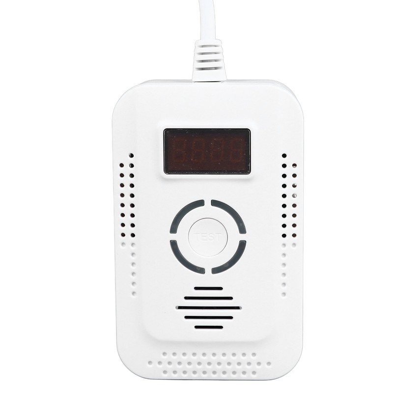 CO Gas Alarm Digital Display High Sensitivity Sound Light Warning