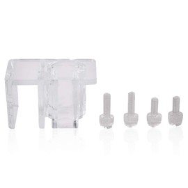 ANCLLO 2Pcs Aquarium Water Pipe Hose Holders Pipe Clamp Mounting Clips Aquarium Soft Tube Fixture Holder Fixing Clips Acrylic Transparent Fish Tank Tube Clamp Holders