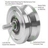 4” V-Groove Slide Gate Wheel Solid Steel Sliding Wheel Dual