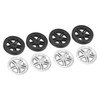 4Pcs Luggage Swivel Wheels Lightweight Flame Retardant Heat Insulation Suitcase