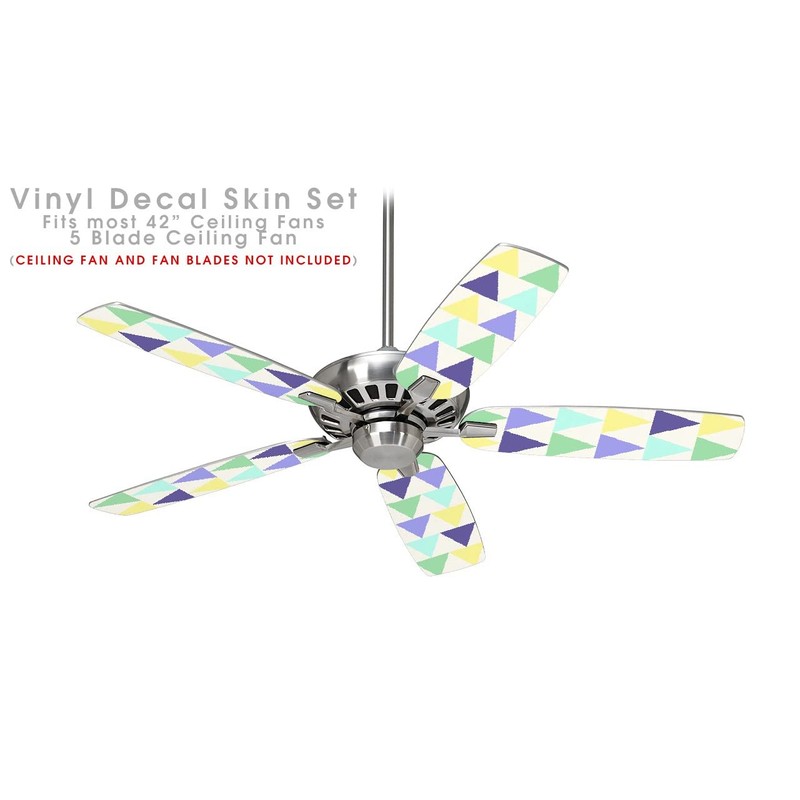 Triangles Cool - Ceiling Fan Skin Kit fits most 42