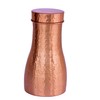 DeKulture Hammered Pure Copper Carafe Pitcher with Cap Ideal Drinkware