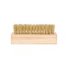 Kaps Quality Brass Shoe Brush, Handy and Portable, Wooden Handle,