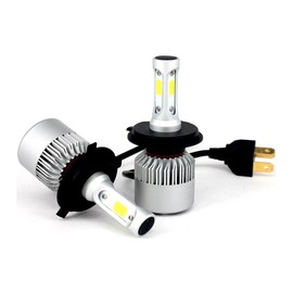 e - autofun - 12 V Dedicated LED Headlights, America Bridge Lux COB Chip x3, 35W x 2 4,000 Lm x2, Set of 2