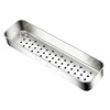 Silverware Tray Stainless Steel Widened Splash Proof Cutlery Organizer for