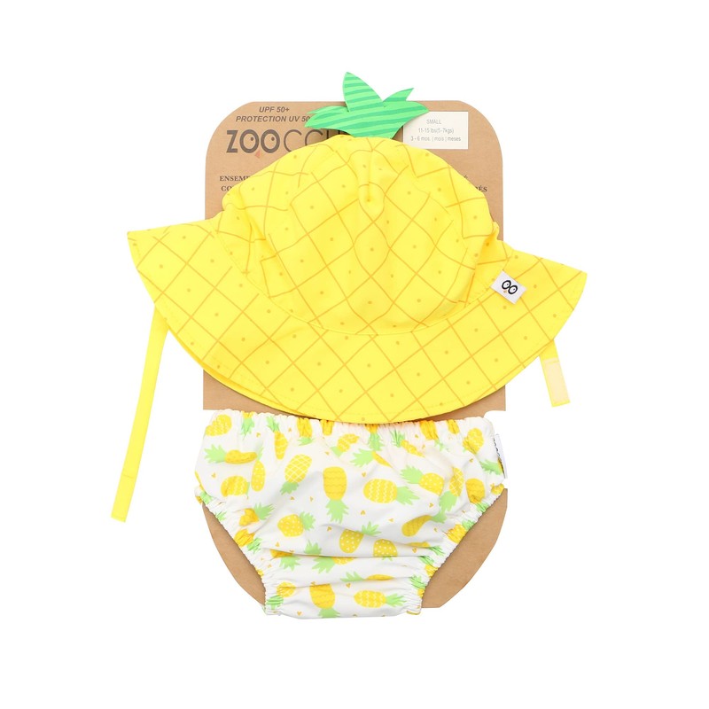 Zoocchini - Baby Costume and Hat - Multicoloured (Pineapple) -