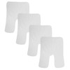 Healeved 4pcs Shaped Facial Towels Coral Fleece for Skincare Cleansing
