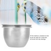 Stainless Steel Parrot Food and Water Coop Cup Bird Feeding