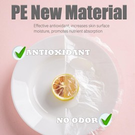 100Pcs Facial Plastic Mask Oil Facial Mask Paper Disposable Facial Sheet Mask Facial Skincare DIY Wet Compress Moisture Special Ultra-Thin Film for Spa Beauty Salon Elitzia