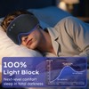 LC-dolida Bluetooth Sleep Mask Headphones for Side Sleeper, Total Blackout
