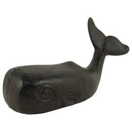 Treasure Gurus Heavy Cast Iron 3D Sperm Whale Doorstop Nautical/Sea Life/Beach House Door Decor