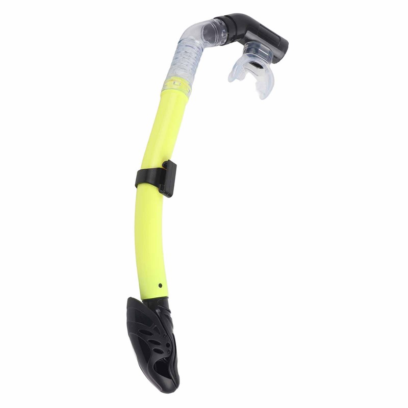 Durable Full Dry Swimming Diving Snorkel with Silicone Mouthpiece (yellow)