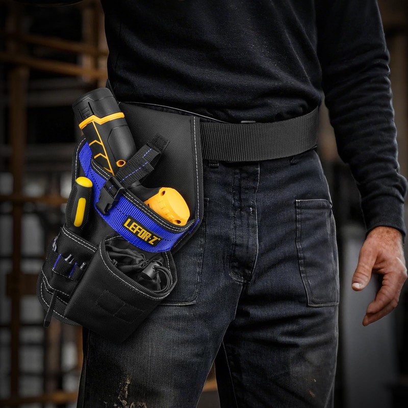 Drill Holster,Heavy-Duty Impact Holster for Tool Belt,Drill Holder,Drill Pouch Fits