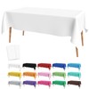 White Tablecloth Christmas Tablecloth White Plastic Tablecloth 2 Pcs Rectangle