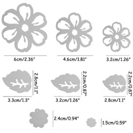 U-horizon 3D Flower Cutting Dies, DIY Scrapbooking Metal Embossing Stencil Template Mold for Album Paper Card Art Craft (3D Flower)