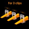 OGORI Tile Leveling Wedges,100 PCs Reusable Tile Level Wedges Only(100