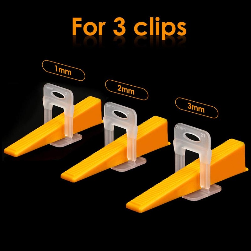 OGORI Tile Leveling Wedges,100 PCs Reusable Tile Level Wedges Only(100
