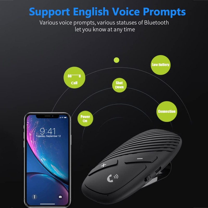 Riloer Phone Car Accessories Wireless Audio Speaker Bluetooth 5.0 Receiver