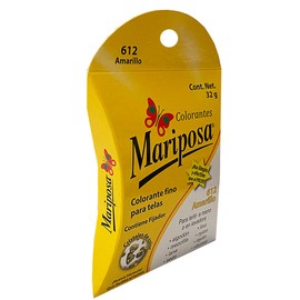 MARIOPOSA Colorante para ropa Cristales 612 Amarillo 32grs
