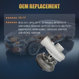 Bulubiu Turbocharger with Gasket BF4M1011F Fit for Deutz Bobcat 863 864 873 874 S250 T200 Turbo aftermarket part Replace OE BF3L1011