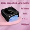 BETE Cordless LED Nail Lamp, 78W Rechargeable UV Nail Light,