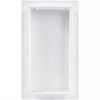 HVAC OV 4 x 8 Inch White Rectangular ABS Plastic