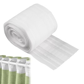 Curtain Tape Ruffle Tape White, 6 m x 8.5 cm Curtain Tape for Sewing, Curtains Ruffle Tape for Sewing, Curtain Tape for Sewing, Ruffle Tape Curtains for Window Curtain, Door Curtain, Shower Curtain