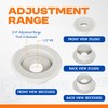 Retrofit Recessed Fire Sprinkler Escutcheon 1/2 in. IPS - Split