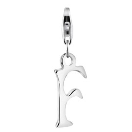Nenalina Charm Letter F Pendant, for All Brands of Charm Bracelets and Necklaces, Made of 925 Sterling Silver, 713235-000