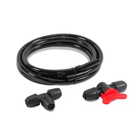 Esotec Bypass Line 8 mm with Ball Head Valve, Allows the Use of Fewer Water Outlets and Continuous Control of Water Pressure for Irrigation Systems PRO, 911601