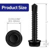 #14 x 1 Hex Washer Head Self Tapping Screws, TEK