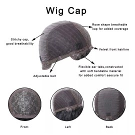 Fugady Peluca Verde Ombre Fugady Con Flequillo Pelucas Rectas Larga