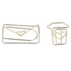100Pcs Funny Planner Clips Anti Rust Electroplating Process Envelope Coffee