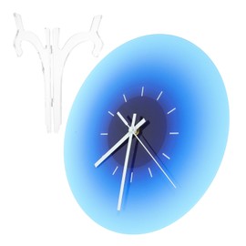 Ciieeo Acrylic Wall Clock Convenient Wall Clock for Home Decor Dual Use with Rack Stylish Design for Living Room Kitchen