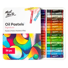 Mont Marte Oil Pastels Set - 36 Pieces - Soft Oil Pastels - Intense Colours, High Pigmentation - Ideal for Painting and Drawing