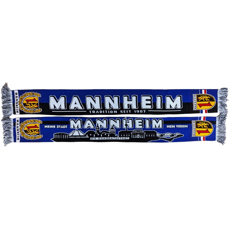 Generisch Mannheim Football Scarf, Blue, black, white