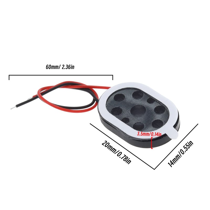 VGOL 10Pcs 8 Ohm 1W Magnetic Speakers Replacement Mini Metal