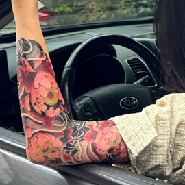 Peony Flower Irezumi Tattoo 4ea