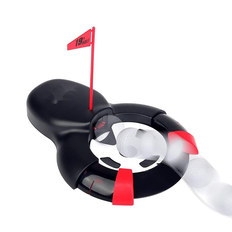 Automatic Putting Cup Balls Returning Practice Training Aid with Flag