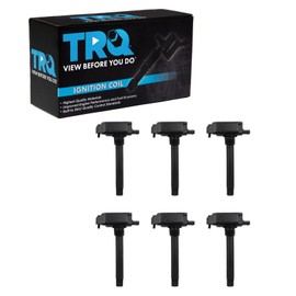 TRQ Ignition Coil Set 6 Piece Compatible with 16-21 Dodge Durango 16-21 Jeep Grand Cherokee 17-21 Chrysler Pacifica 20-21 Voyager 18-21 Wrangler Gladiator 19-21 Ram 1500 21 1500 Classic