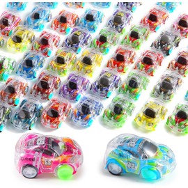 Piucrty Party Bag Children's Birthday Wind-Up Car 50 Pieces Tombola Prizes Mini Car Party Favours Small Toy Car Set Give Away Pinata Filling Children Wind-Up Toy Party Activity Gifts