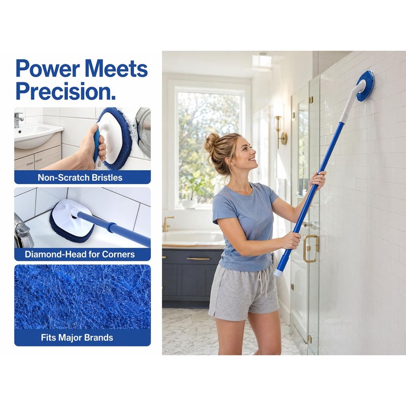 6 Pack –Tub and Tile Scrubber Refill（Blue）