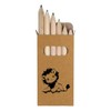 Azeeda 6 x 'Cute Sketchy Lion ' Short 85mm Pencils/Coloured