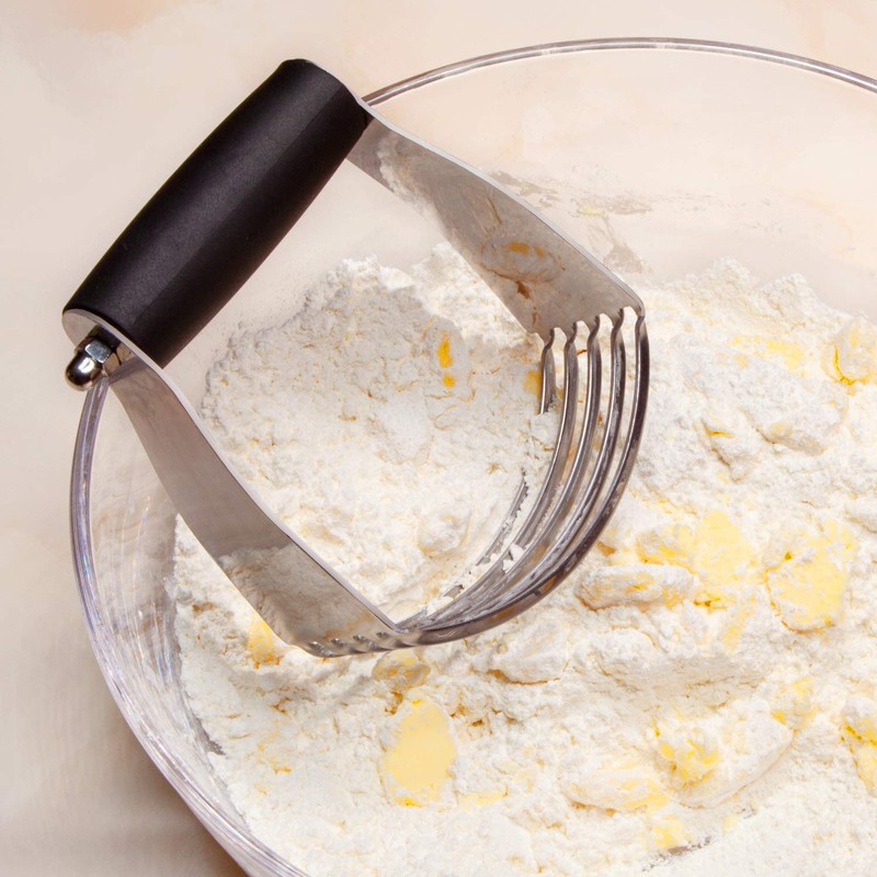 ALLTOP Pastry Shortening Blender Cutter,Stainless Steel Dough Masher for Butter,