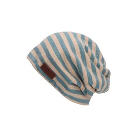 Sterntaler Boys' Slouch Beanie Striped Hat, blue