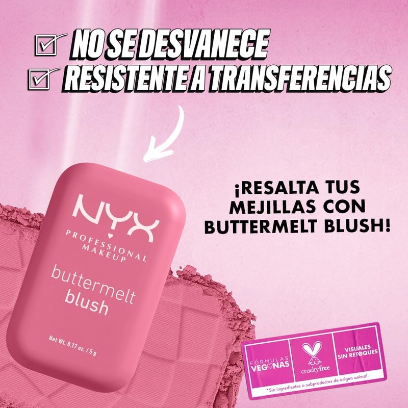 Buttermelt Blush + Bare With Me Serum vegano – Acabado