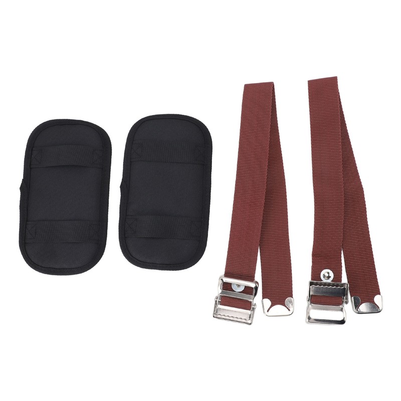 2PCS Drywall Stilt Protective Comfortable Adjustable Stilt Leg Straps Padded