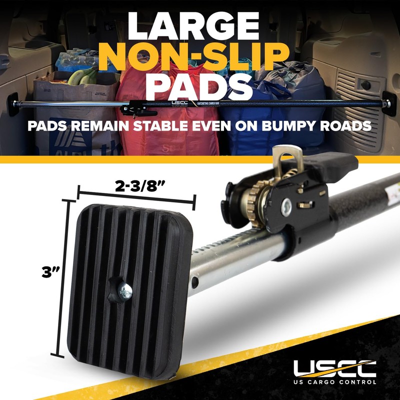 US Cargo Control Ratcheting Cargo Bar for Small Cargo Bar
