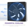 F140P - 140mm Static Pressure Fans - Single - Black