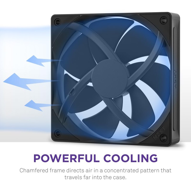 F140P - 140mm Static Pressure Fans - Single - Black